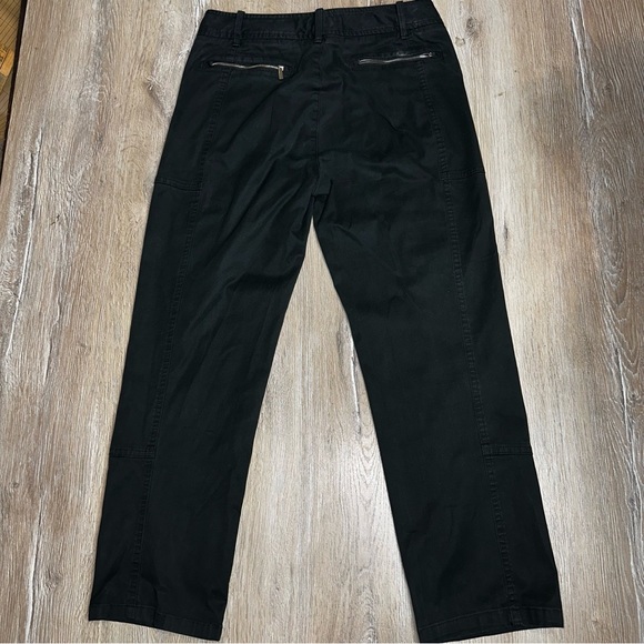 Polo Ralph Lauren Golf Womens Chino Pants Size 6 Black Flat Front Zipper Pockets - Picture 3 of 13
